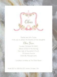 baby shower/birth announcement